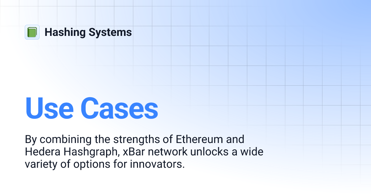 Use Cases | Hashing Systems